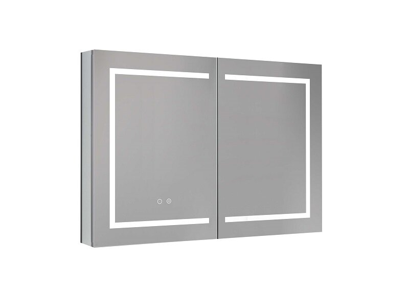 Изображение товара Зеркальный шкаф Aquatek AQ7104-MLC с LED-подсветкой и сенсорным управлением, 100 см