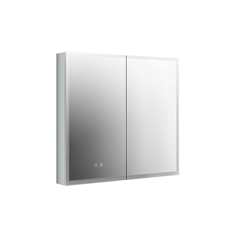 Изображение товара Зеркальный шкаф Aquatek AQ7803B-MLC с LED-подсветкой, 80 см, хром