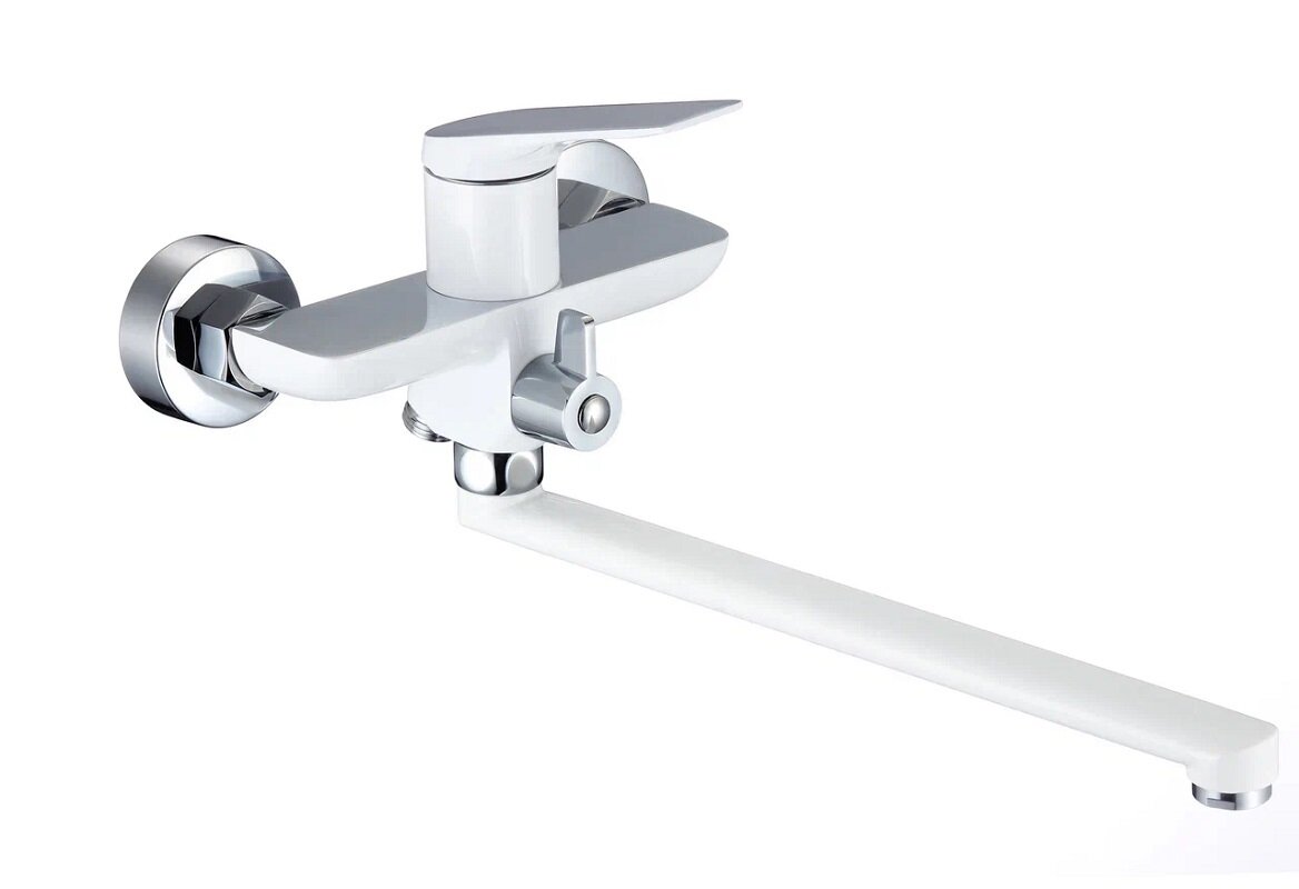 Изображение товара Смеситель Osgard Solen White 59223 для ванны и душа с душевым гарнитуром