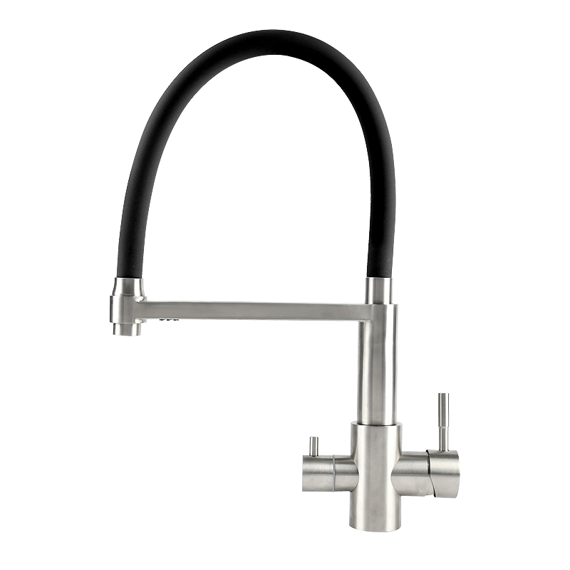 Изображение товара Смеситель Osgard Resa 88293 для кухни с подключением к фильтру никель черный