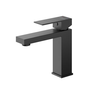 Изображение товара Смеситель для раковины Cezares SLIDER-LS-NOP, с донным клапаном, черный матовый