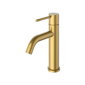 Изображение товара Смеситель для раковины Cezares RELAX-LS1-BORO, с донным клапаном, брашированное золото