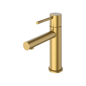 Изображение товара Смеситель для раковины Cezares RELAX-LS2-BORO, с донным клапаном, брашированное золото