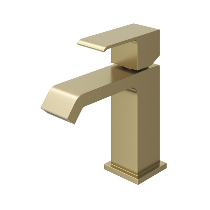 Изображение товара Смеситель для раковины Cezares PORTA-LS1-SR с донным клапаном и золотым покрытием