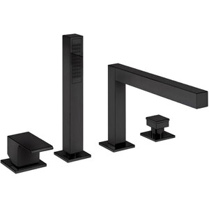 Изображение товара Смеситель для ванны и душа Cezares PORTA-BVDM4-NOP, на борт ванны, черный матовый