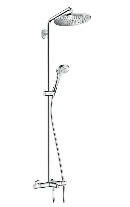 Изображение товара Душевая система Hansgrohe Croma Select S 280 мм с термостатом и RainAir Изображение товара Душевая система Hansgrohe Croma Select S 280 мм с термостатом и RainAir