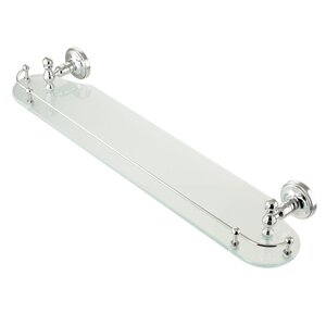 Изображение товара Полка для ванной Migliore Mirella 58 см хром стеклянная с ограничителем