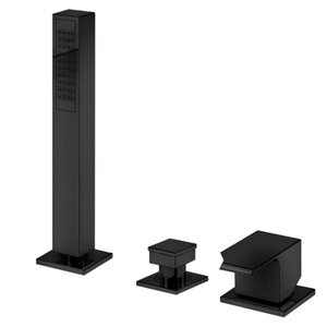 Изображение товара Смеситель для ванны и душа Cezares PORTA-BVDM3-NOP, на борт ванны, черный матовый