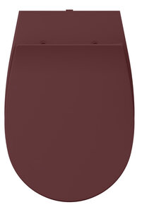 Изображение товара Крышка-сиденье для унитаза Isvea D40 с микролифтом бордовая матовая