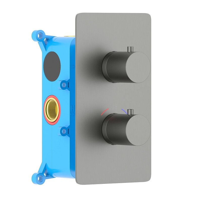 Изображение товара Современный термостатический смеситель Aquatek Европа AQ1392BGM для ванны и душа