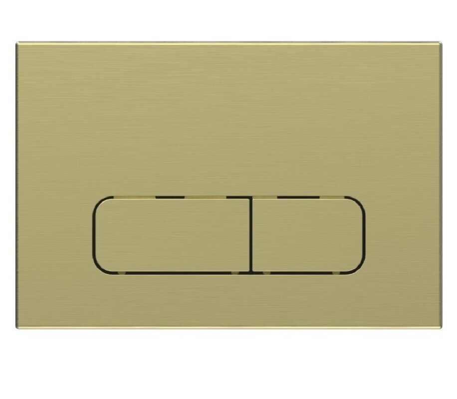 Изображение товара Клавиша смыва Vincea VFP-002BG механическая брашированное золото двухрежимная