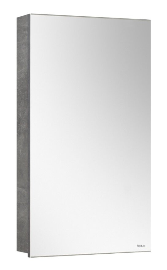 Изображение товара Зеркальный шкаф Belux Стокгольм ВШ 40, 4810924276193, 40 см, бетон чикаго светло-серый