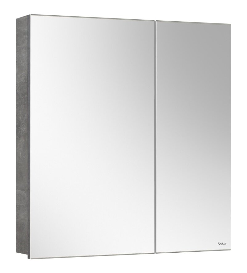 Изображение товара Зеркальный шкаф Belux Стокгольм ВШ 70, 4810924276285, 70 см, бетон чикаго светло-серый