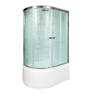 Изображение товара Душевая кабина AvaCan EM4511LEL/EM4511RGM+EL 110x80 с электрикой и крышей