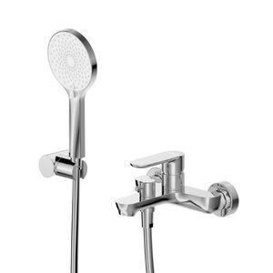 Изображение товара Смеситель для ванны и душа Cezares STYLUS-VD-01, с душевым гарнитуром, хром