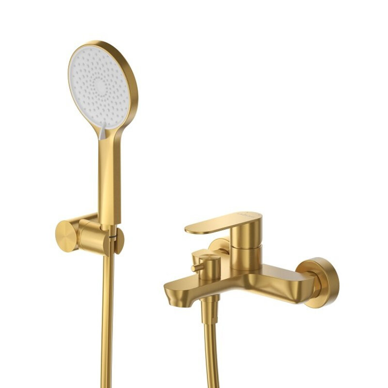 Изображение товара Смеситель для ванны и душа Cezares STYLUS-VD-BORO брашированное золото