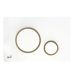 Изображение товара Клавиша смыва AlcaPlast Thin M775, механическая, белый/золото
