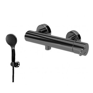 Изображение товара Смеситель для душа Cezares LEAF-D-NOP, с душевым гарнитуром, черный матовый