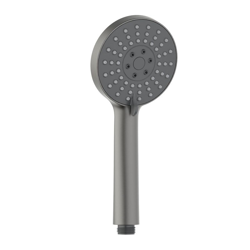 Изображение товара Душевая лейка Aquatek Бетта AQ2009BGM, 10 см, 3 режима струи, оружейная сталь