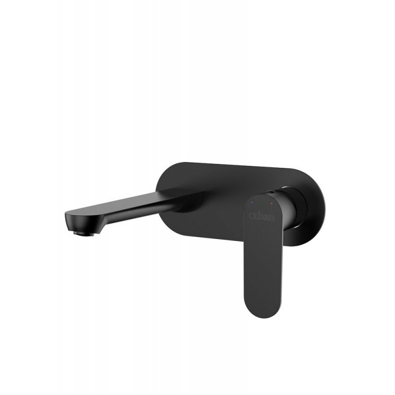 Изображение товара Смеситель для раковины Cezares STYLUS-BLI1-NOP-W0, с внутренней частью, с донным клапаном, черный матовый