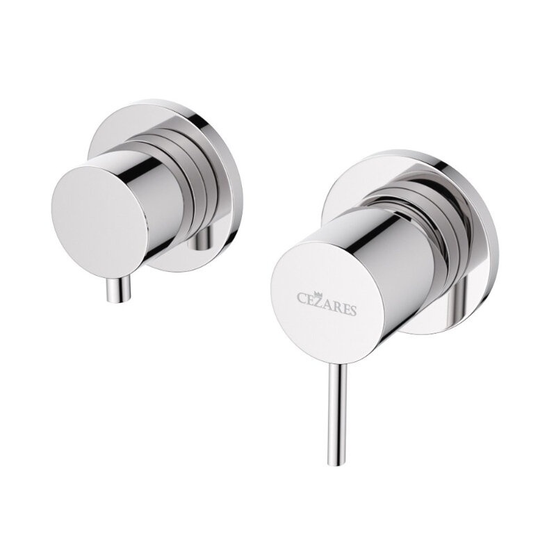 Изображение товара Смеситель для душа Cezares LEAF VDIM3 L 01 хром с внутренним монтажом и дивертором