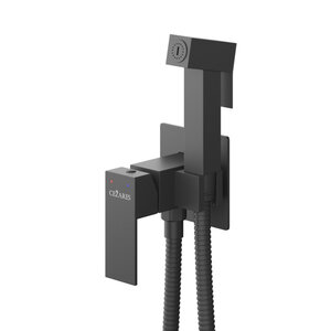 Изображение товара Гигиенический душ Cezares SLIDER-DIF-NOP, со смесителем, черный матовый