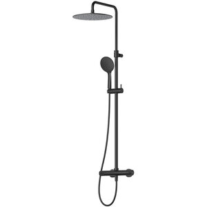 Изображение товара Душевая система Cezares LEAF-CDA-30-L-NOP, цвет черный матовый