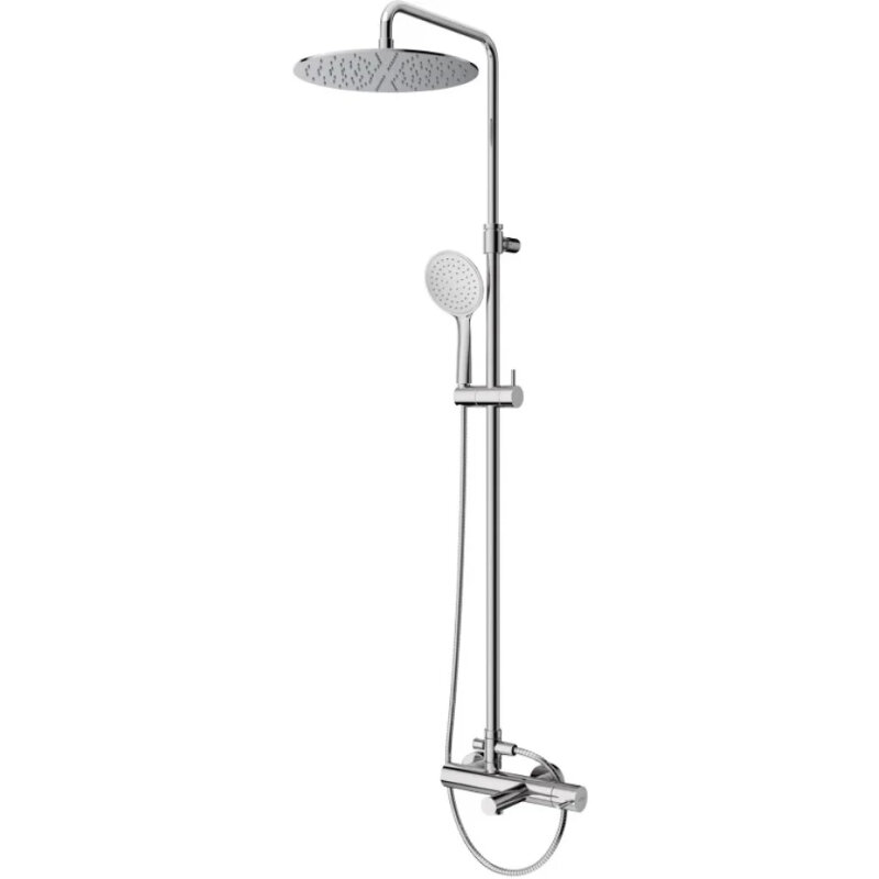 Изображение товара Душевая система Cezares LEAF-CVDA-30-L-01 с верхним душем из нержавеющей стали хром