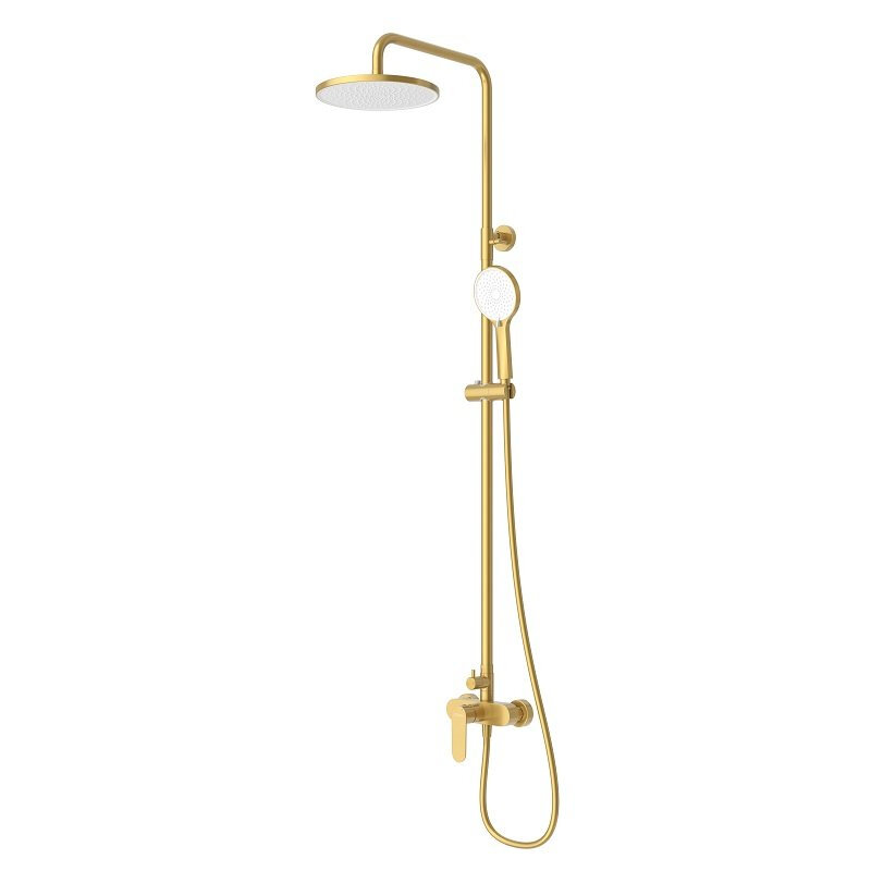 Изображение товара Душевая система Cezares STYLUS-CD-BORO с верхним и ручным душем золото Италия