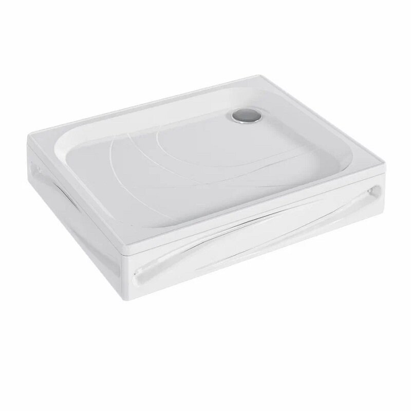 Изображение товара Душевой поддон 120x80 см акриловый низкий с панелью и сифоном