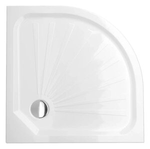 Изображение товара Душевой поддон 1Marka Tondo 01пто10К, 100 х 100 см, 3 в 1, четверть круга, акриловый, белый