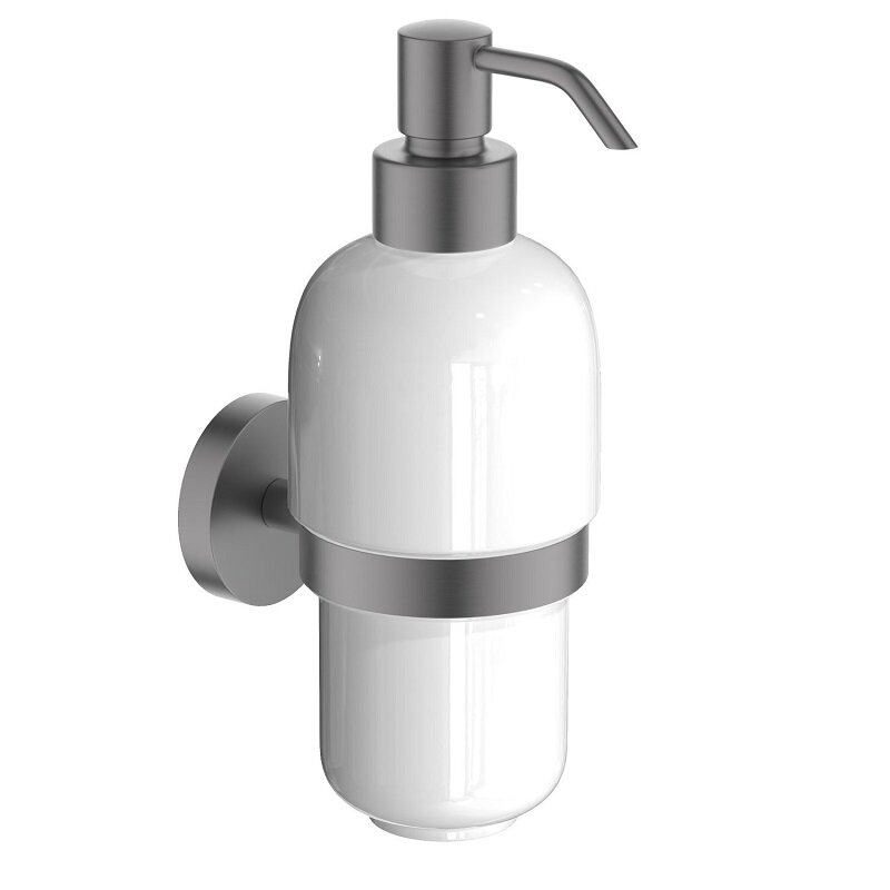 Изображение товара Дозатор Aquatek Бетта AQ4605BGM из оружейной стали для стеновой установки