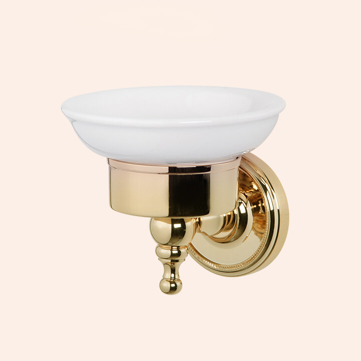 Изображение товара Мыльница Tiffany World Bristol TWBR106oro с настенным креплением, золото