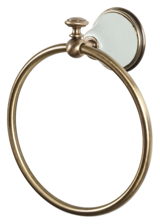 Изображение товара Полотенцедержатель кольцо Tiffany World Harmony TWHA015br, 22 см, бронза