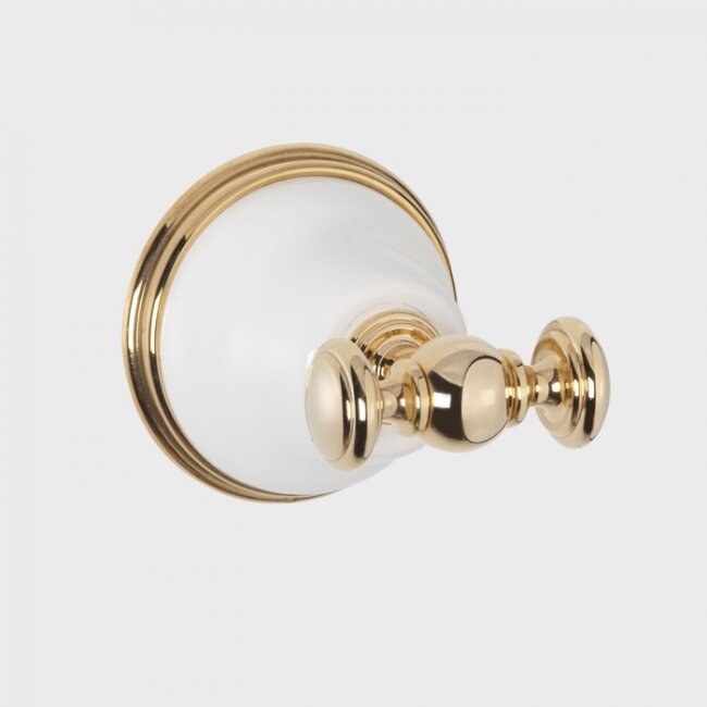 Изображение товара Крючок Tiffany World Harmony TWHA016bi/oro белый/золото для ванной