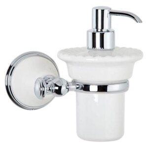 Изображение товара Дозатор жидкого мыла Tiffany World Harmony TWHA108bi/cr настенный хром и белый
