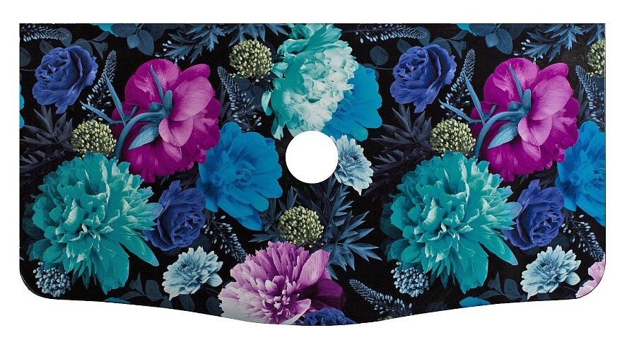 Изображение товара Столешница Belux Анжело 1100 из искусственного камня, черный глянцевый, 113.4х58.4 см