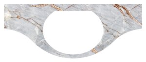 Изображение товара Столешница Belux Версаль 1400, 4810924269683, мрамор с золотом П-04, графит матовый