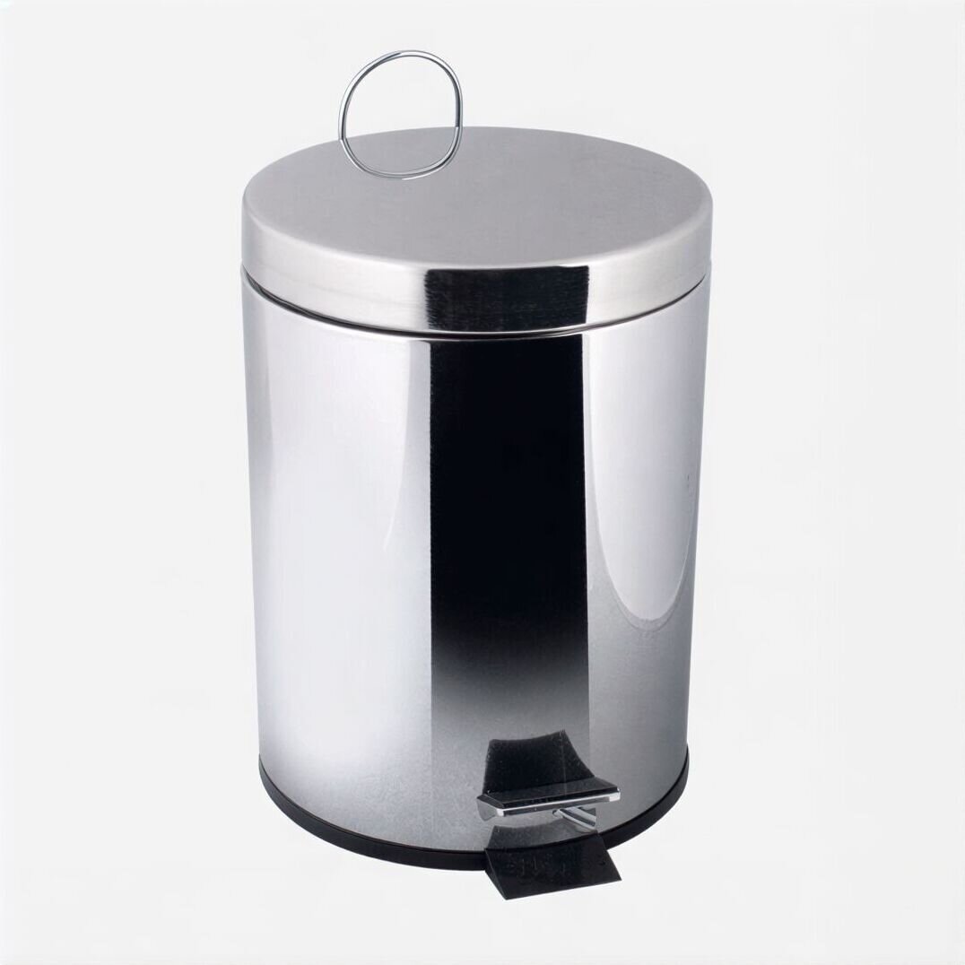 Изображение товара Корзина для мусора Tiffany World Harmony TWCV010-5cr, хром Изображение товара Корзина для мусора Tiffany World Harmony TWCV010-5cr, хром