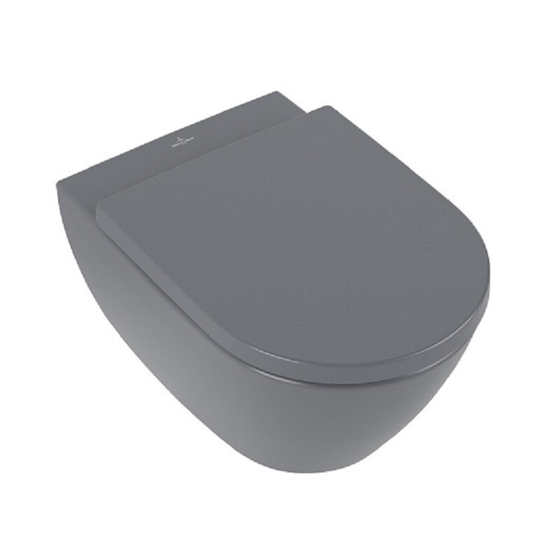 Изображение товара Подвесной унитаз Villeroy&Boch Subway 2.0 5614R0I4, безободковый, графит ceramicplus
