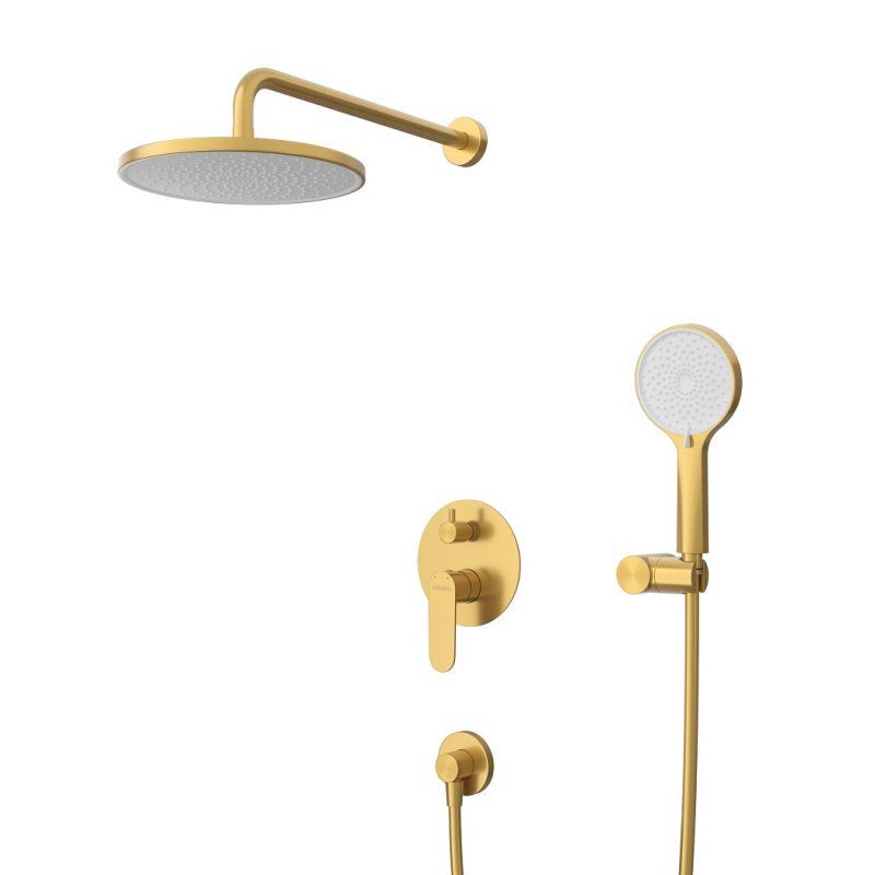Изображение товара Душевая система Cezares Stylus Borо в брашированном золоте 3 режима