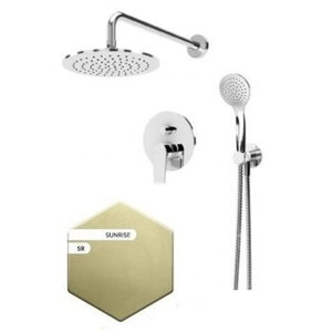 Изображение товара Душевая система Cezares NAUTIC-DSIP-SR золото с однорычажным управлением