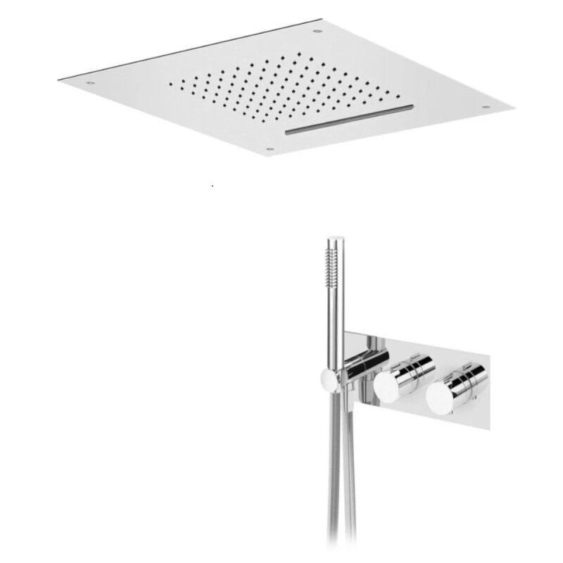 Изображение товара Душевая система Cezares LEAF-DSIS-T-50-01, термостатическая, хром