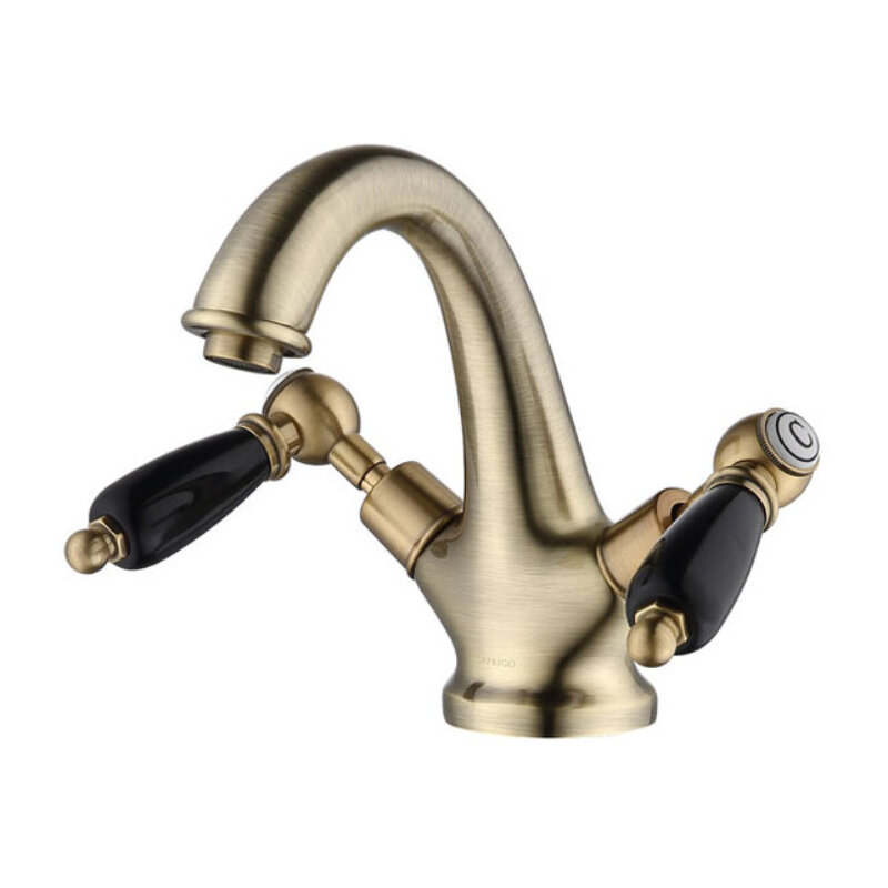 Изображение товара Смеситель для раковины Caprigo Adria-Classic бронза двухвентильный