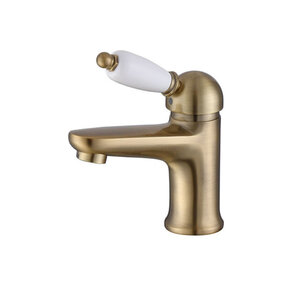 Изображение товара Смеситель для раковины Caprigo Adria-Uno бронза, однорычажный, ретро стиль