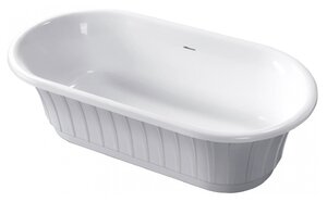 Изображение товара Ванна из искусственного камня Belux Колизей ВК 1750 - белая овальная