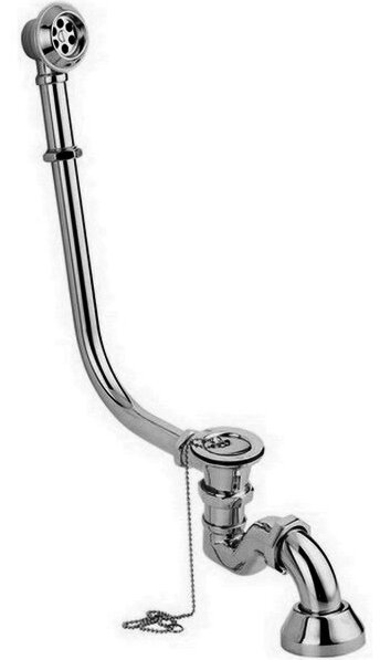 Изображение товара Слив-перелив для ванны Belux Ладья сталь хром механический с цепочкой