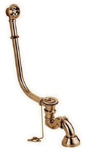 Изображение товара Слив-перелив для ванны Belux 4810924257086 клик-клак, сталь, бронза