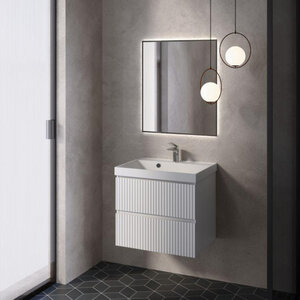 Изображение товара Тумба под раковину Aquame S1 AQM900160WH, 60 см, подвесная, цвет белый