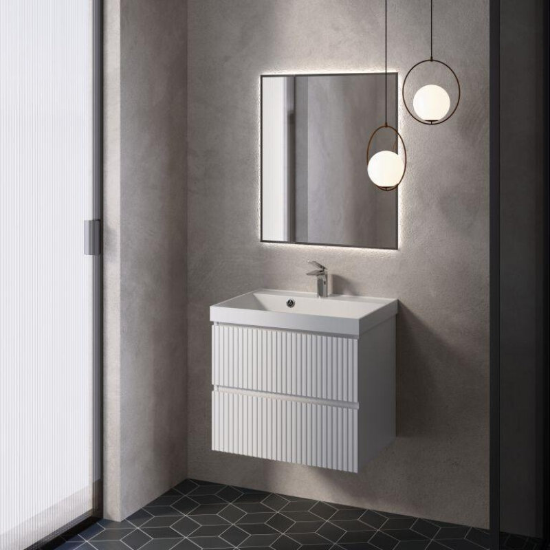 Изображение товара Тумба под раковину Aquame S1 AQM900160WH, 60 см, подвесная, цвет белый Изображение товара Тумба под раковину Aquame S1 AQM900160WH, 60 см, подвесная, цвет белый